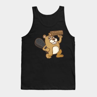 Beaver forest rodents for children animal welfare animal hunters Tank Top